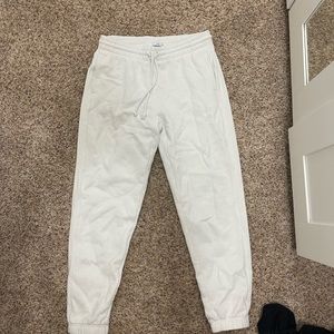 White boyfriend sweats